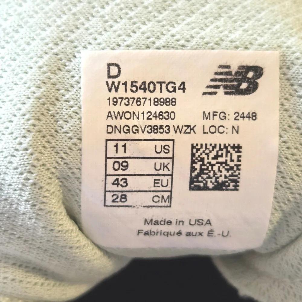 New Balance 1540v4 Made in USA Women 11 D Cream Pink Sage Running Shoes W1540TG4